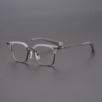 brand designer men glasses frame high quality titanium acetate handmade super light large eyeglasses women myopia spectacles