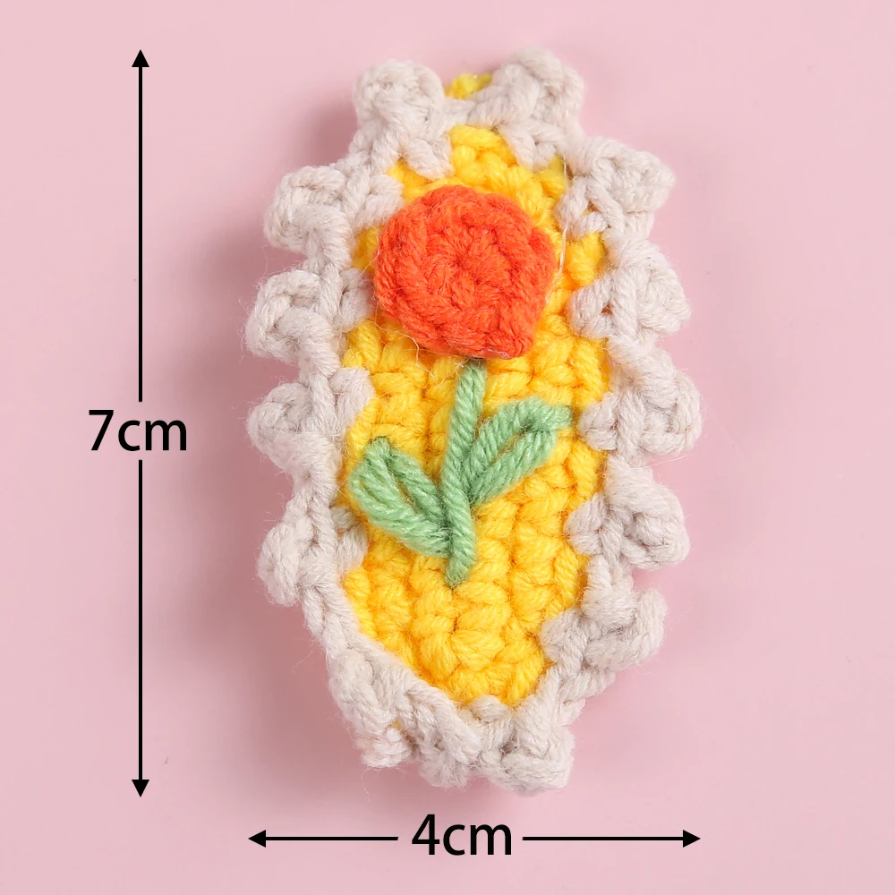 Pinza de pelo con bordado de flores para beb&eacute;, horquillas para reci&eacute;n nacido, pasadores BB para mujer, pinzas a presi&oacute;n, accesorios para el cabello para beb&eacute;-1