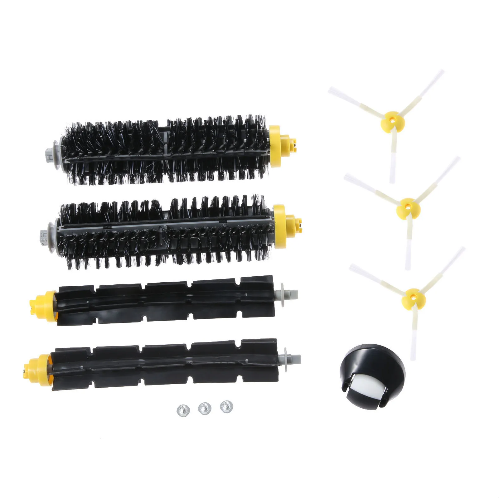 

8pcs/set Vacuum Cleaning Robots Replacement fits for 600/700 Series Bristle Brush Beater Brush 3-armed Side Brush Castor Wheel