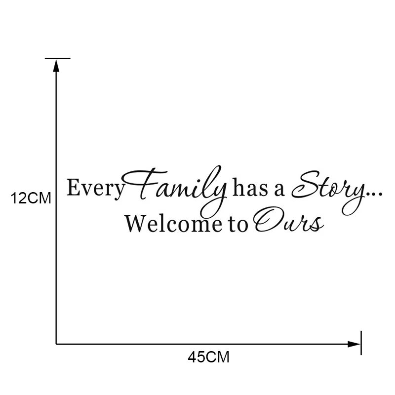 Настенная виниловая наклейка с изображением семейных историй для гостиной