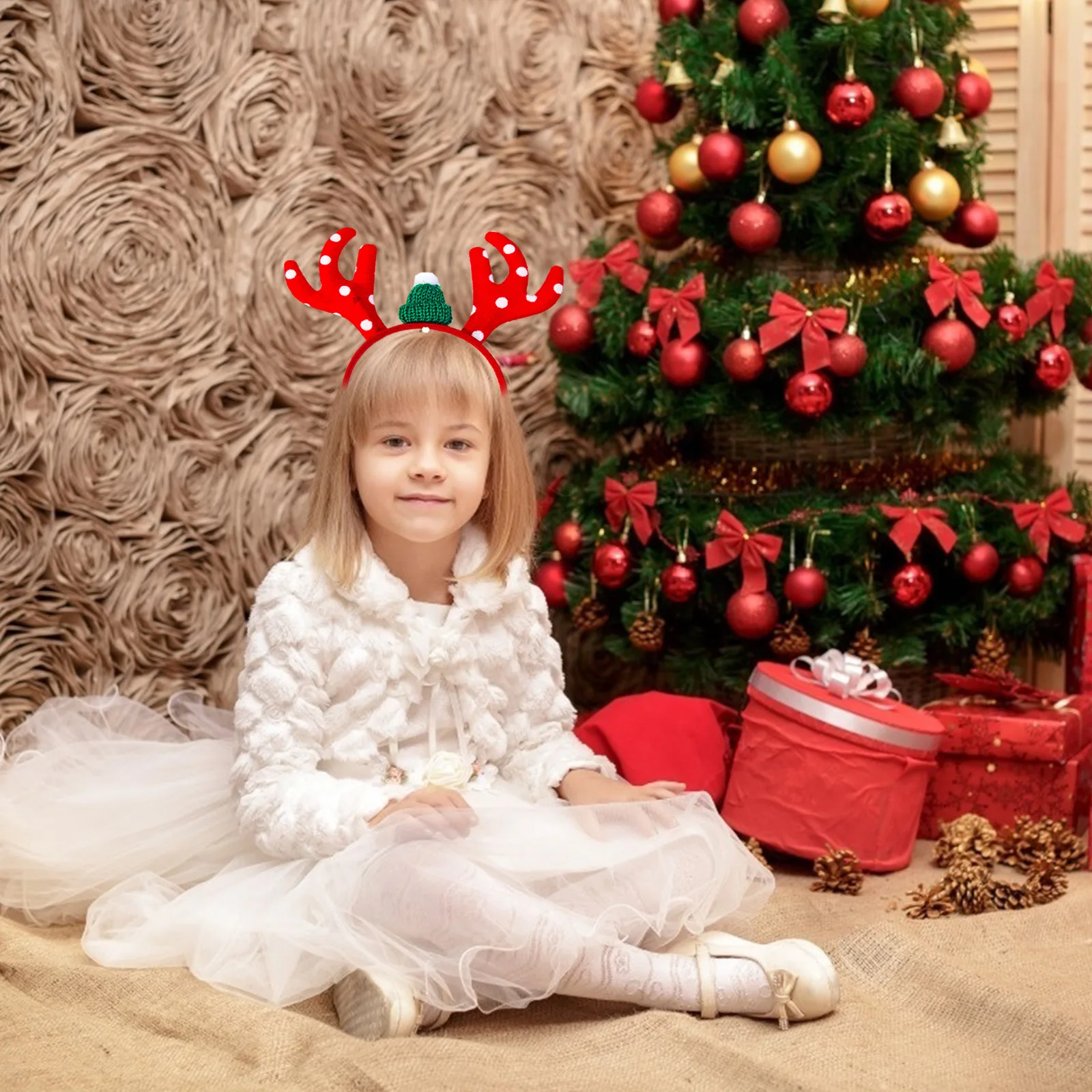 Рождественская повязка на голову в виде Санта-Клауса | Дом и сад