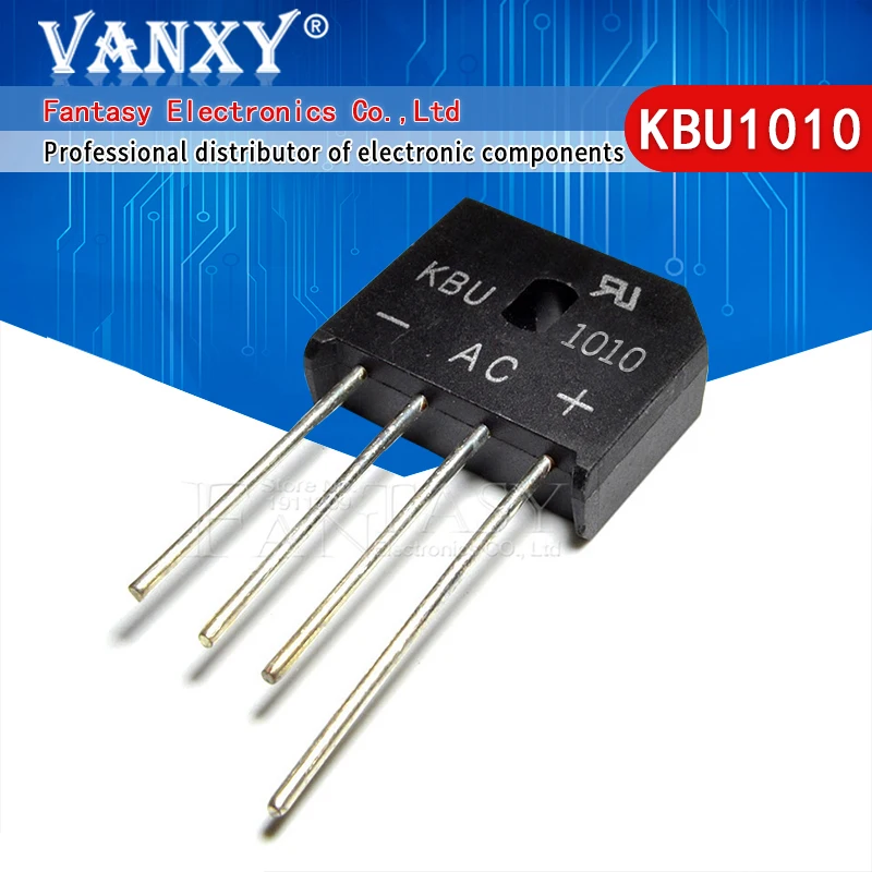 

5PCS KBU1010 KBU-1010 10A 1000V diode bridge rectifier KBU1510 KBU808 KBU810 KBU606 KBU608 KBU610 KBU806 KBU2510 KBU1510 KBU3510