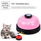 Колокольчик с напоминанием о кормлении собак тренировочные звонки, игрушка для домашних животных, Обучающие инструменты, кормушка для собак, кошек, звонок с нескользящим основанием