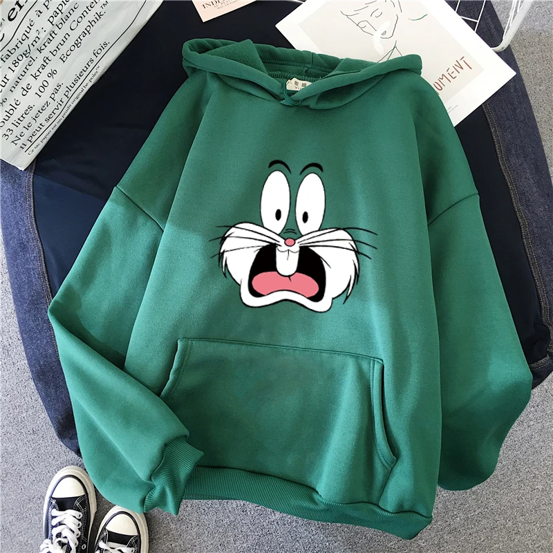 New Anime Kawaii Ladies Hoodies Kpop Fashion Street Harajuku Hoodie Women Pullover Pink Aesthetic Vintage Sweatshirt