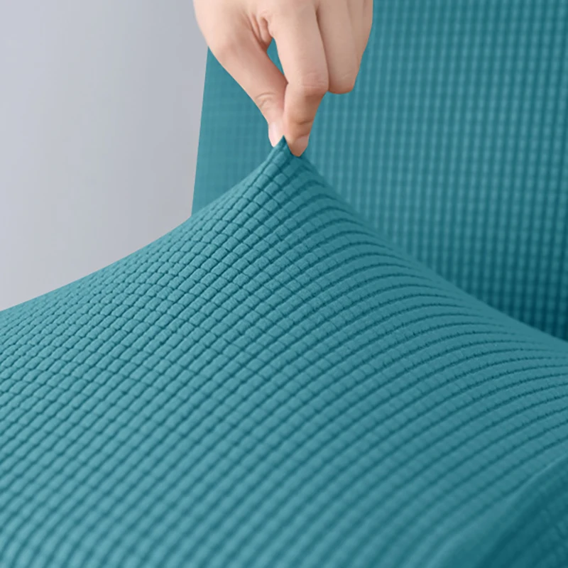 Жаккардовый чехол на стул эластичный из спандекса маленький размер для