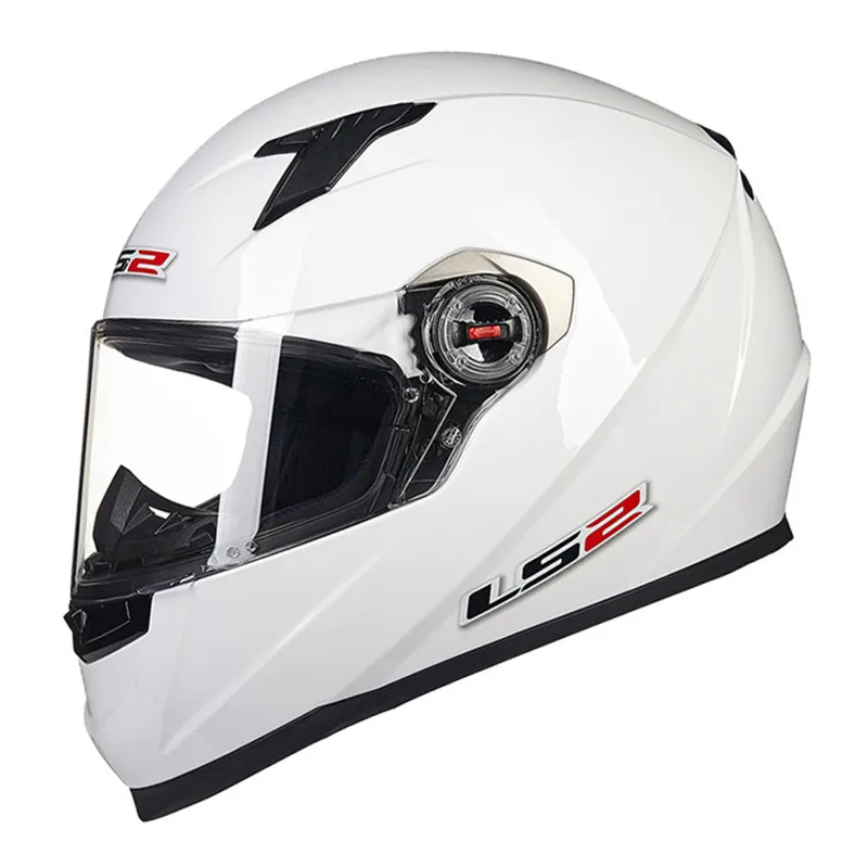 Solid White LS2 FF358 мотоциклетный шлем анфас мотоциклетный мужской гоночный шлем Moto Casco Capacetes de Motociclista - Цвет: Solid White