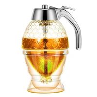honey dispenserno drip syrup sugar container with standbeautiful honey comb shaped honey potsyrup sugar container