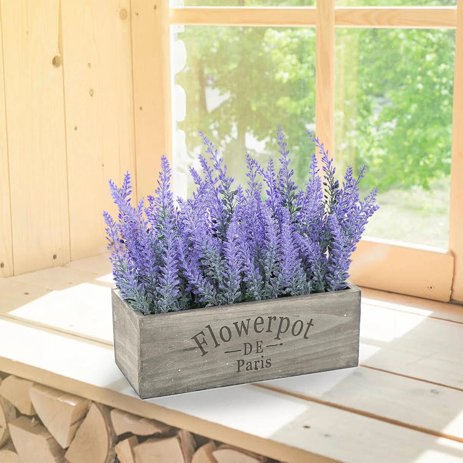 

Искусственный цветок лаванды бонсай Горшечное растение бонсай Искусственные цветы украшения в горшках для дома и сада декор для вечеринки,...