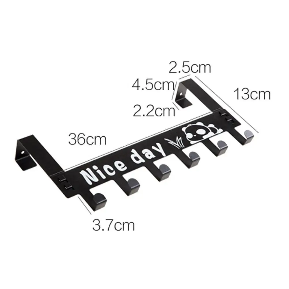 

Detachable Door Hanger Hook Creative Nail-free Bedroom Clothes Bags Storage Rack Towel Shelf Hats Coats Organizer Keys Hanger