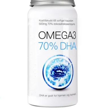 Deep sea fish oil 70% DHA students and adolescents improve the memory and brain 68 pcs / bottle