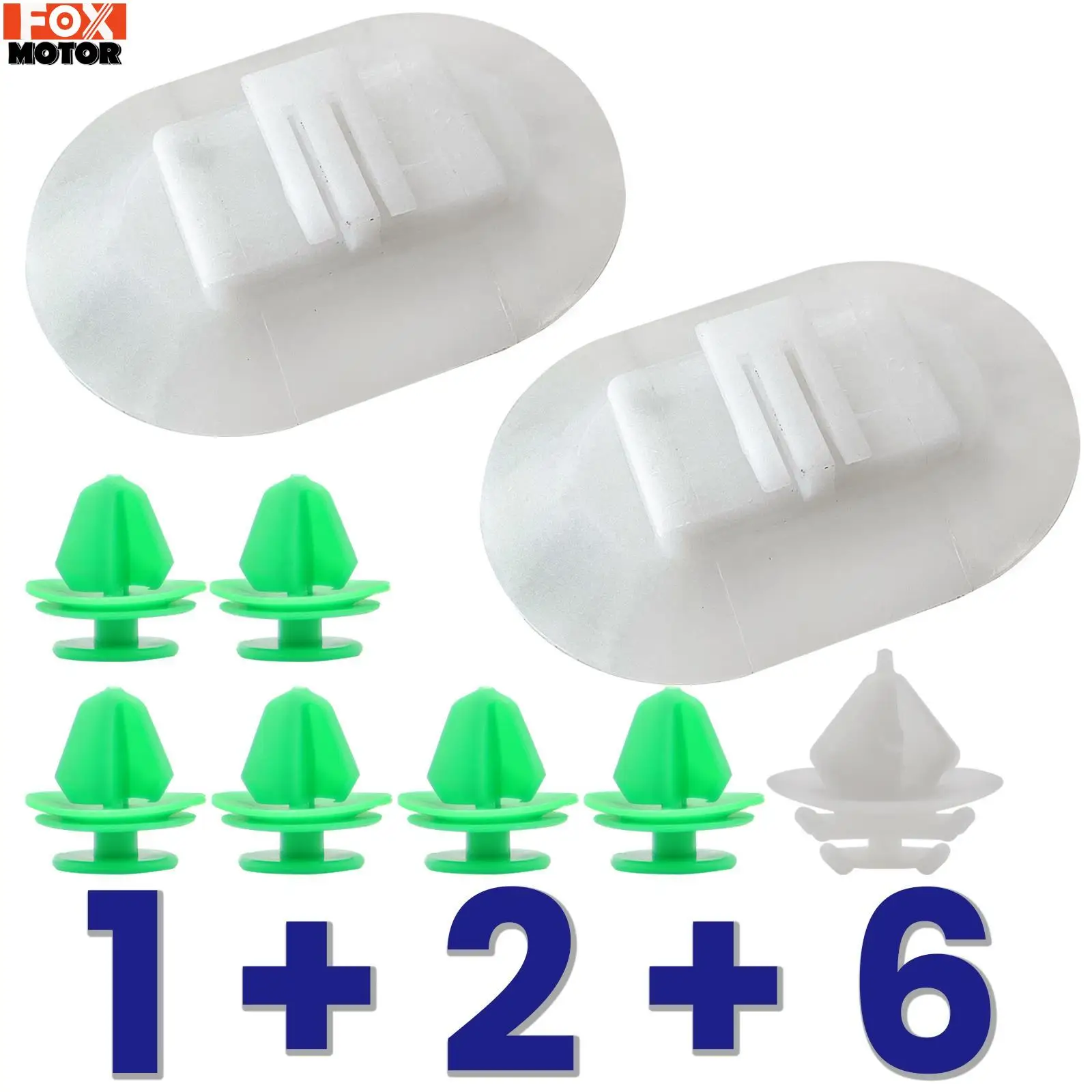 

9 PCS For Citroen Ds3 Side Skirt Fixing Clips Trim Panel Retainers Bottom Moulding Exterior Plastic Fasteners 1610186180 Cover