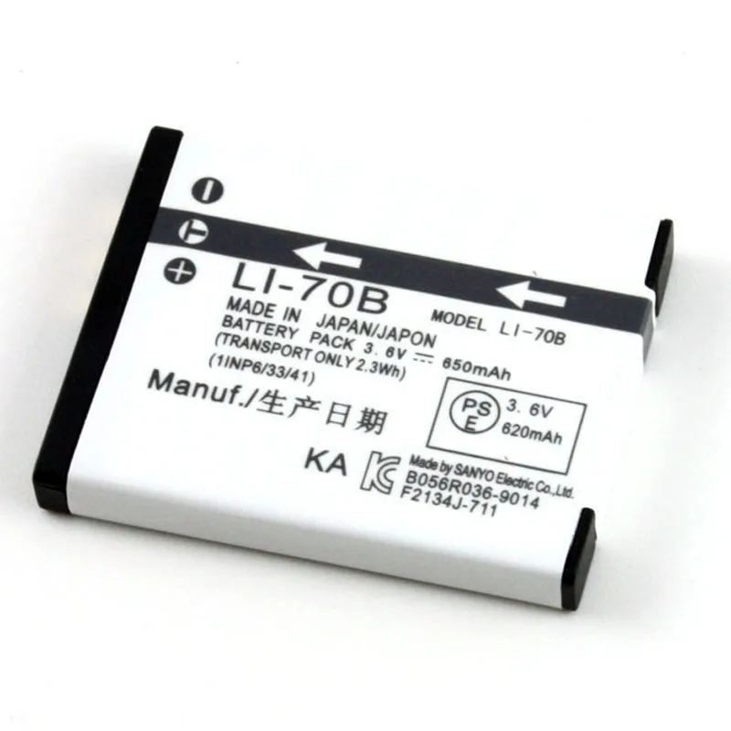 Li 70B LI70B ion аккумулятор Батарея для цифровой камеры Olympus VG 110 120 130 140 145 150 160 X 940 990 FE4020