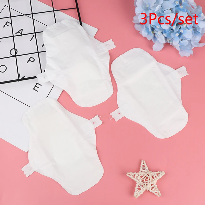 

3 Pcs/lot Reusable Menstrual Cloth Sanitary Pad Washable Adult Diapers Women Feminine Hygiene Pad