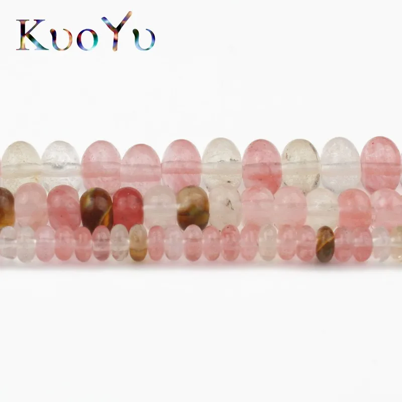 Круглые Бусины Из Натурального кварца вишни свободные промежуточные бусины для