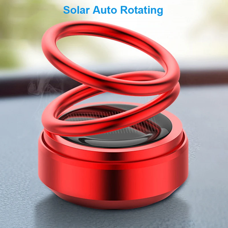 Solar Auto Rotating Car Aromatherapy Smell in the Car Styling Air Perfume Parfum Flavoring Auto Interior Car Air Freshener