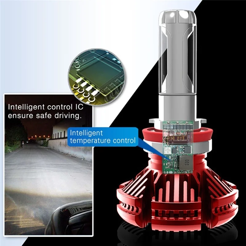 6000K 8000K 12V H7 H1 9005 12000LM 100W 9006 H13 H4 H11 светодиодные лампы для фар Bullet супер яркий