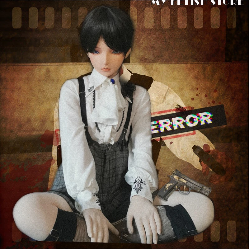 (KM106) настроить половину головы милой девушки смолы кросс-платье японский