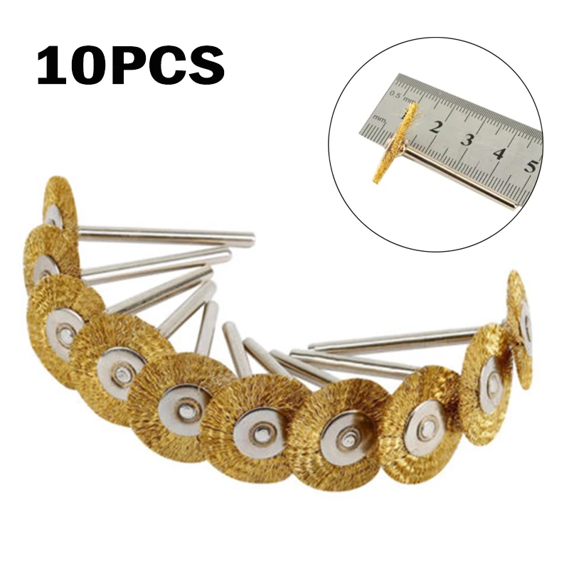 

Wheel Polishing Brush Rotary Tools Accessory Metal Scouring Grinding Copper Wire