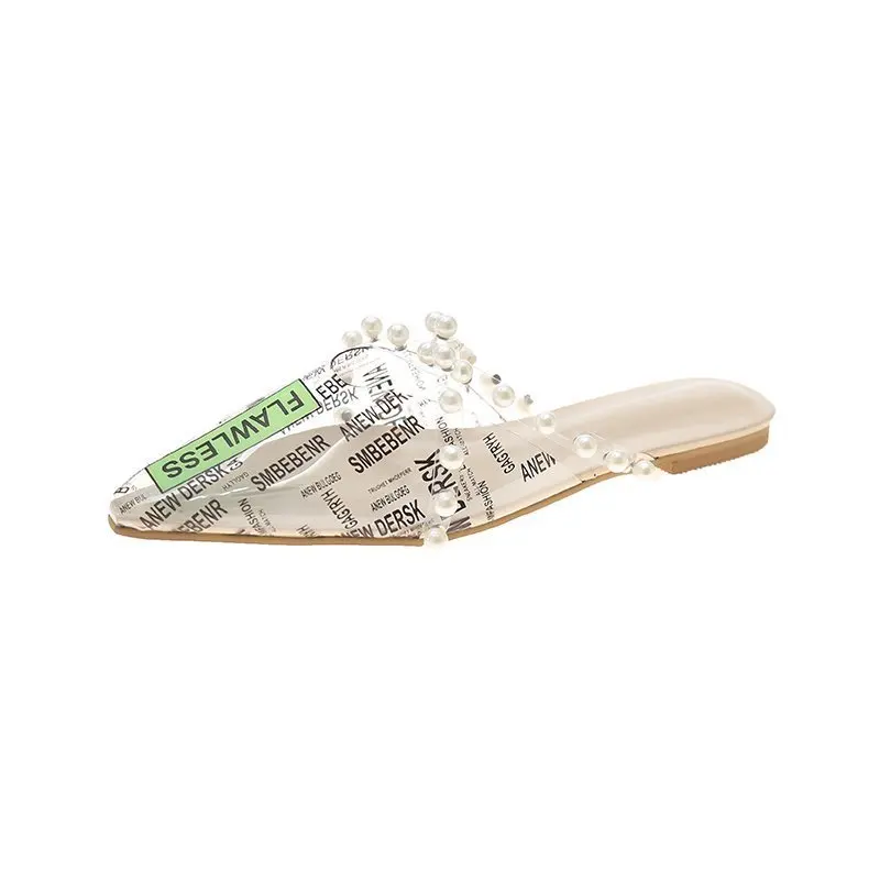 

Sandals female ins tide fairy style thick heel Baotou slippers 2021 summer new crystal high heels