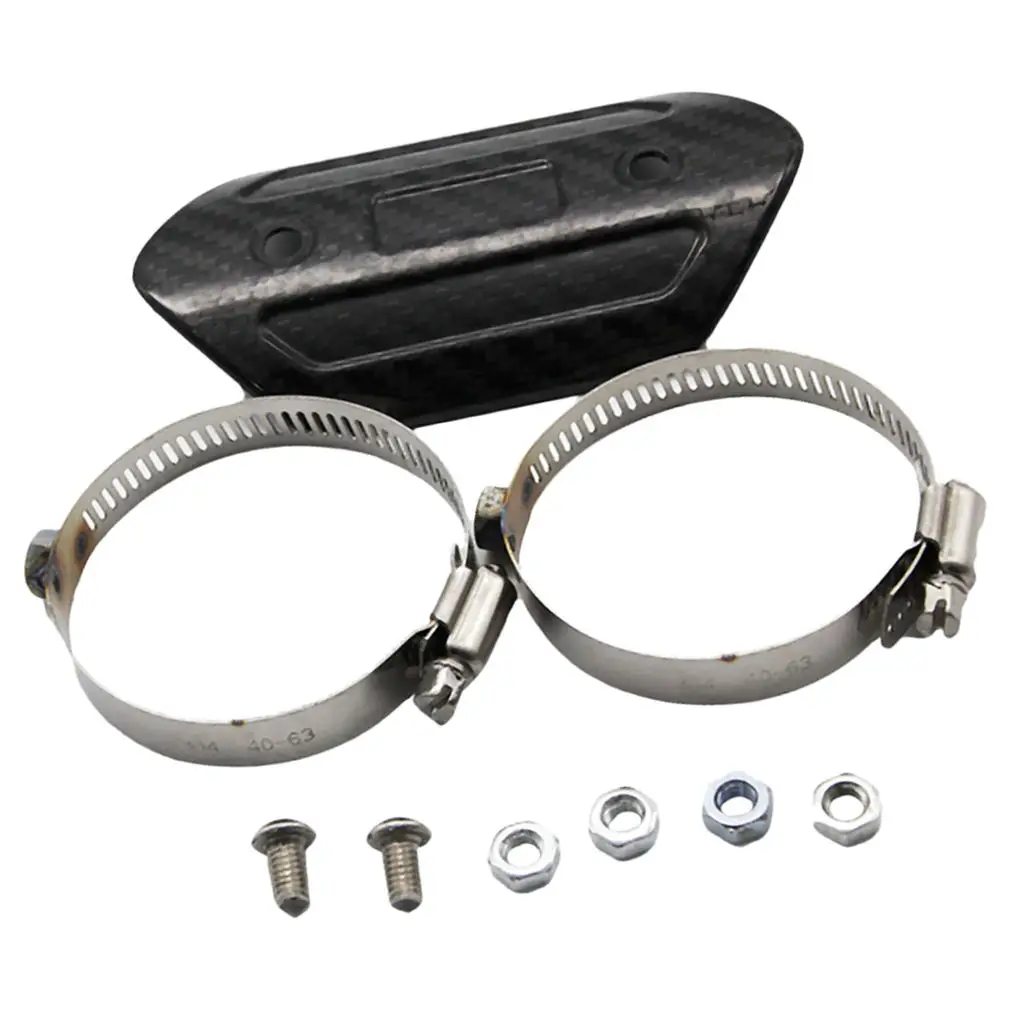 

Выхлопной глушитель для мотоцикла, усиленная Тепловая Защитная крышка из углеродного волокна