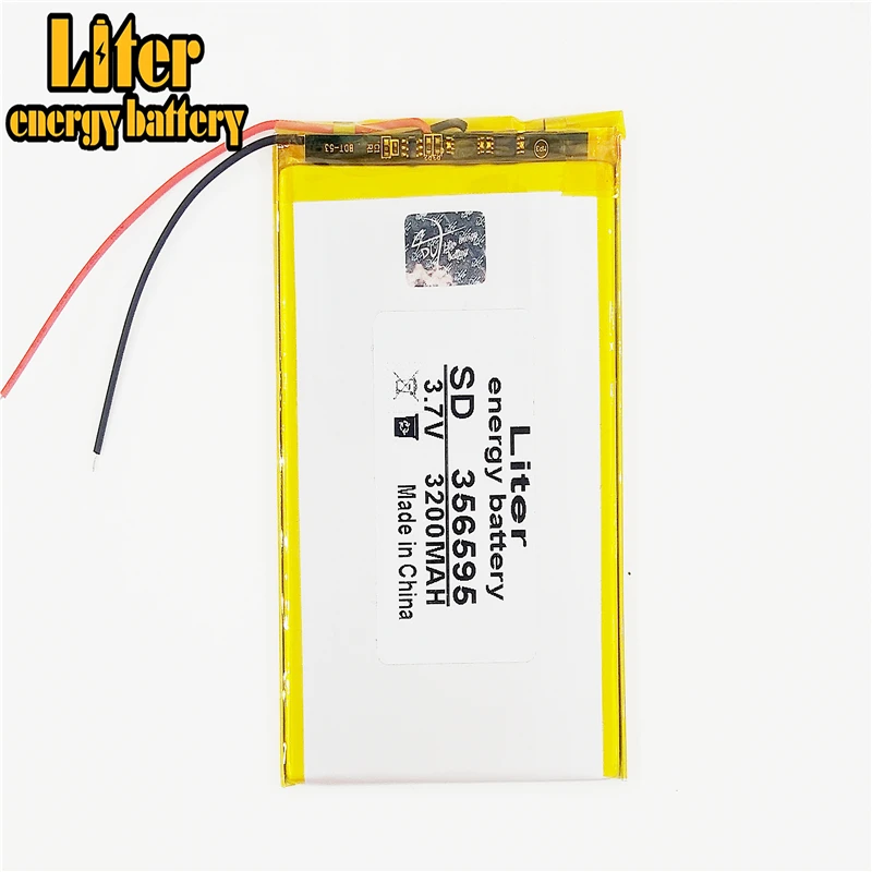 

3,7 V,3200mAH 356595 (полимерный литий-ионный аккумулятор) литий-ионный аккумулятор для планшетных ПК 7 дюймов 8 дюймов