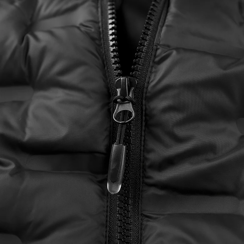 

BAIDAFEI New Thermal Cotton Vest Men's 2020 Autumn Winter Korean Style Trendy Slim Sleeveless Warm Jacket Mens Clothing Black