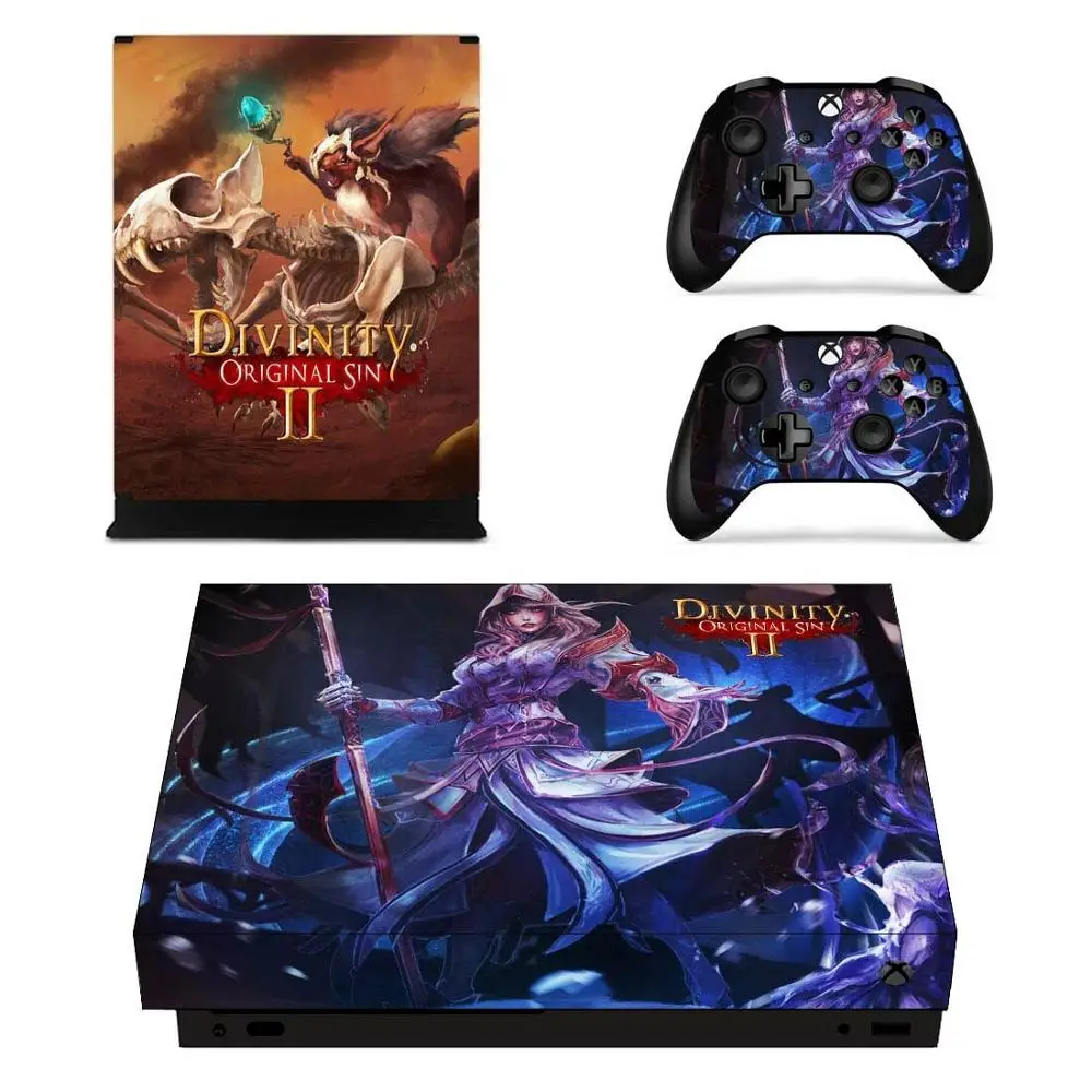 Divinity: оригинальная наклейка Sin 2 s для Xbox One X Skin стикеры Adesivo one консоли пульты