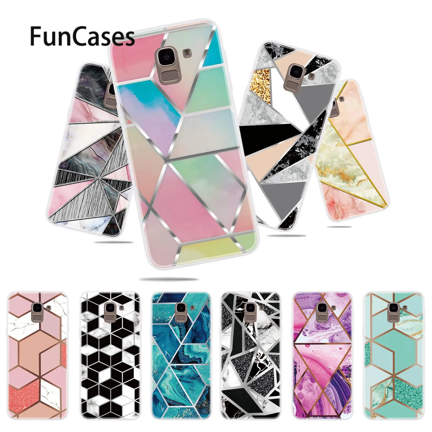 Мягкий силиконовый чехол с золотой линией для Samsung J6 2018 телефона Galaxy J3 2017 Plus J7 J5 Pro