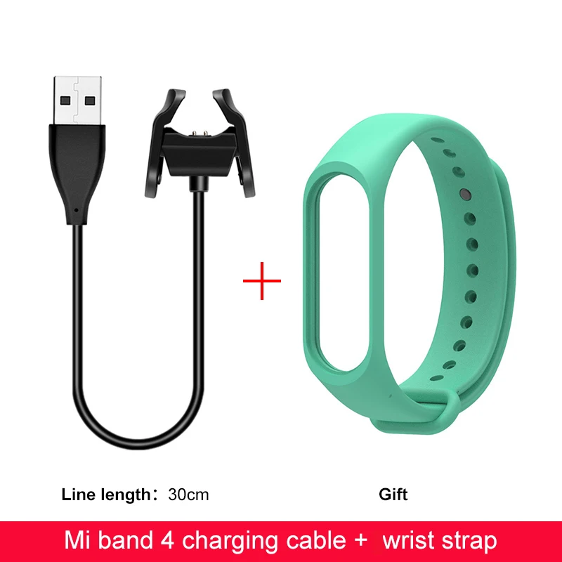 Rose pink IONCT USB зарядное устройство для Xiaomi mi Band 4 зарядное устройство Сменный адаптер кабель зажим аксессуары mi Band 4 зарядная кабельная линия зарядка - Цвет: Rose pink
