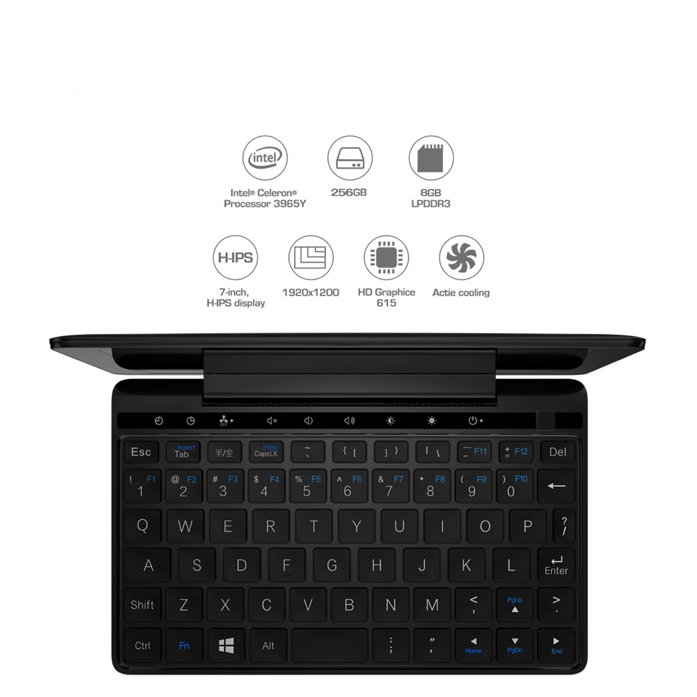 GPD Pocket 2 Pocket2 8 Гб 256 ГБ 7 дюймов сенсорный экран мини ПК карманный ноутбук процессор Intel Celeron 3965Y Windows 10 Syste