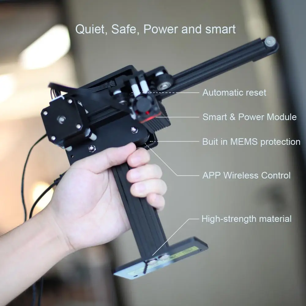 NEJE мастер 2 Mini 10 Вт с ЧПУ DIY лазерный гравировальный станок Фрезер Беспроводной