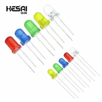 10pcslot 3mm 5mm led kit mixed color red green yellow blue white light emitting diode