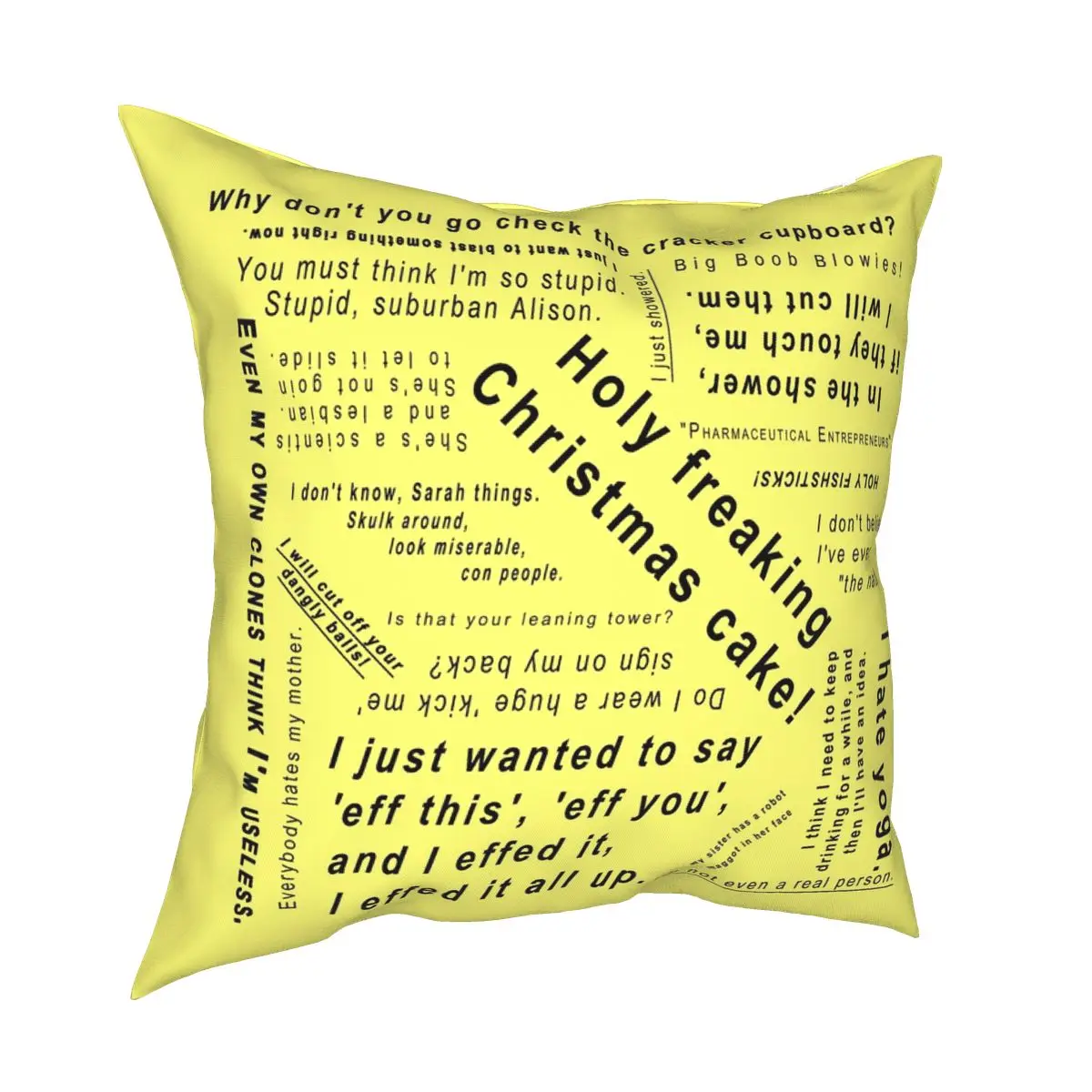 

Alison Hendrix Quotes Square Pillow Case Decorative Pillow Orphan Black Clone Club Casual Pillowcase