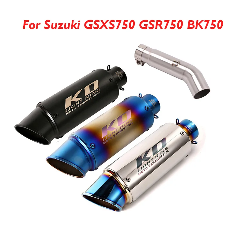 

Глушитель выхлопной трубы мотоцикла 51 мм, глушитель для глушителя, соединительный наконечник средней трубы, Слип на трубу для Suzuki GSXS750 GSR750 ...