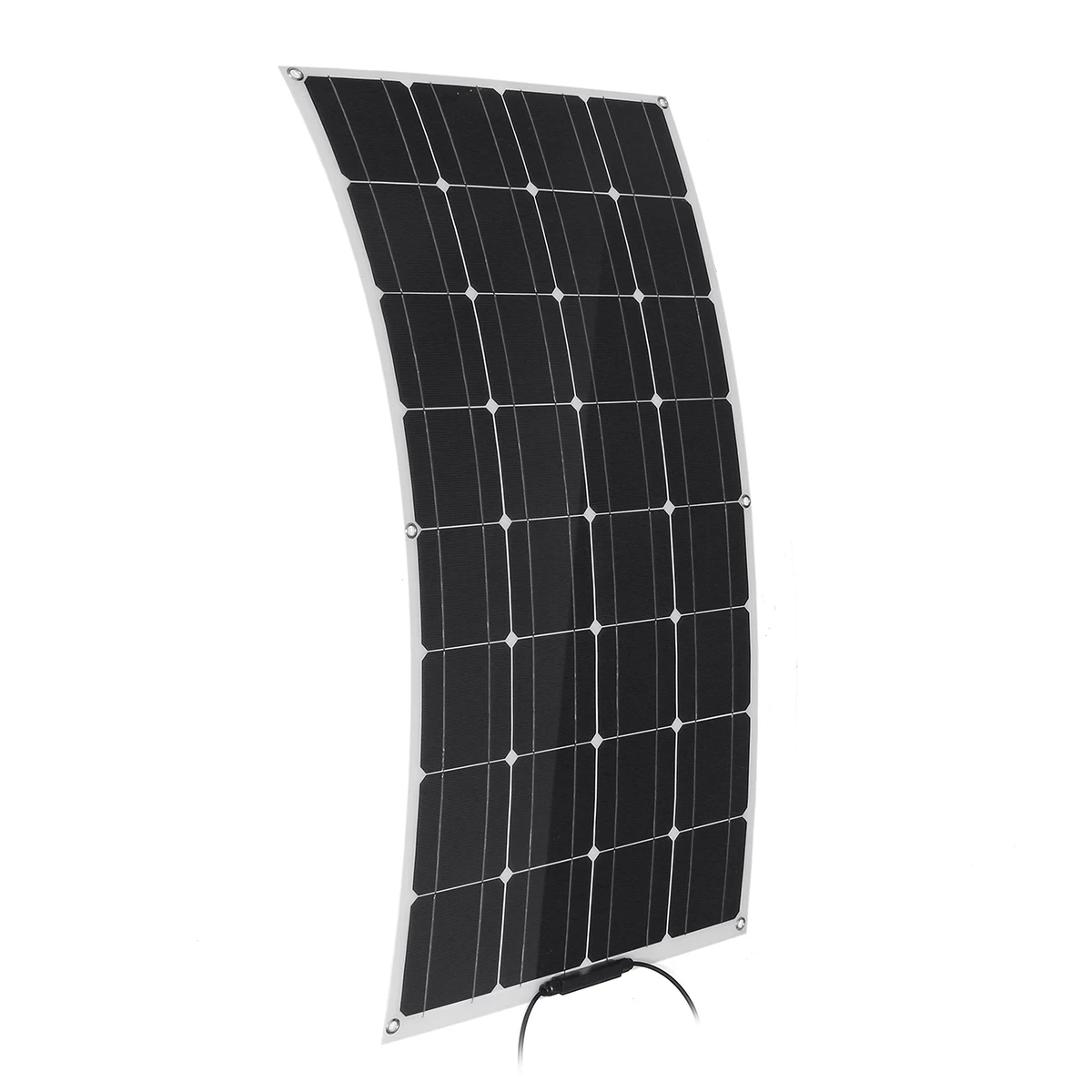 Online 200W 20V Panel Tenaga Surya/Solar Panel Fleksibel Monocrystalline Solar Cell Untuk Mobil RV Kapal Pesiar Kapal Uap Perahu Rumah Solar Charger Baterai