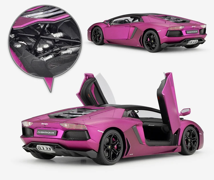 WELLY литье под давлением 1:18 высокая модель симулятора автомобиля Lamborghini Aventador LP700 металлический гоночный автомобиль игрушки из сплава для детей подарки коллекция