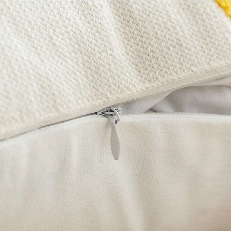 DUNXDECO Наволочка на подушку Декоративная Подушка Чехол современный простой красная Радуга вышивка хлопчатобумажной ниткой кресло-диван постельные принадлежности Coussin