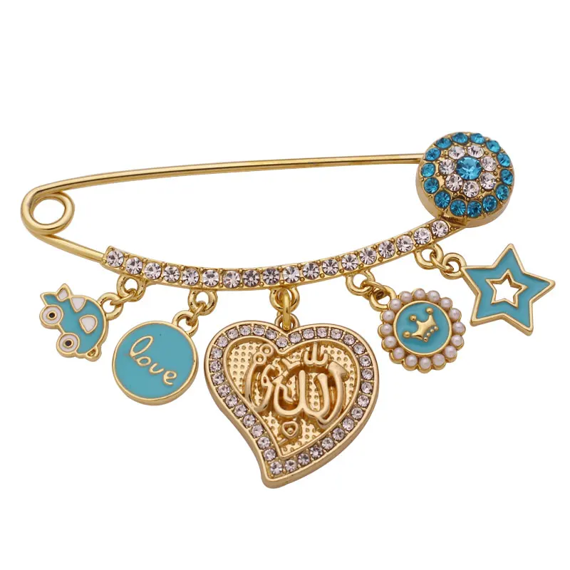 Мусульманская брошь Аллах детская булавка