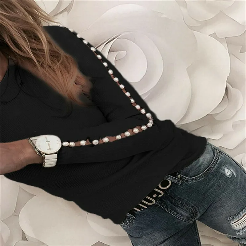 

Fashion Ladies Blouse Black Pink Grey Warm Autumn Spring Tops Blouse Casual Long Sleeve O Neck Slim Loose Top Tee Sweatshirt