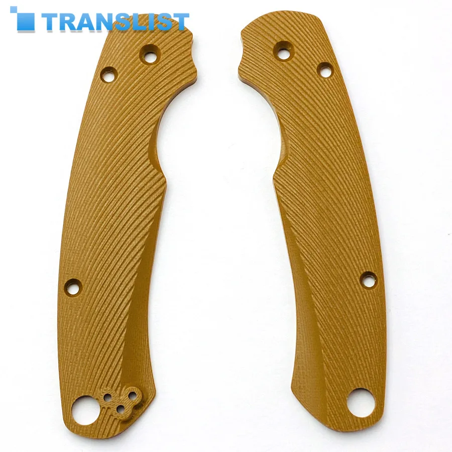 

1Pair Patches Anti-slip Custom G10 Material Grip Knife Handle DIY Accessories For Spyderco Paramilitary 2 C81