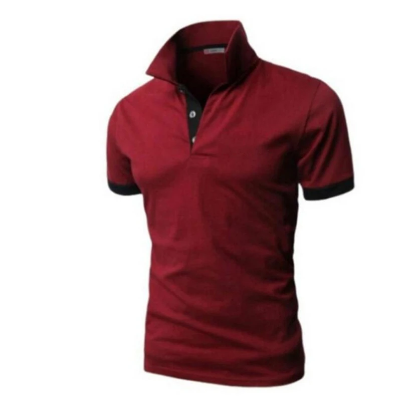 

2021 new summer high-quality men's Polo shirt leisure social business short-sleeved men's shirt lapel Polo shirt