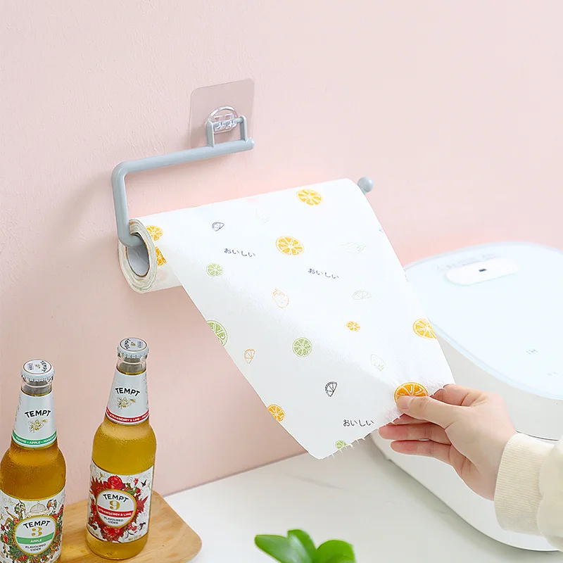 

Disposable Lazy Rags Perforated Dish Cloth Shelf Paper Towel Rack Kitchen Paper Holder Hanger Shelf Hook Storage Organizer