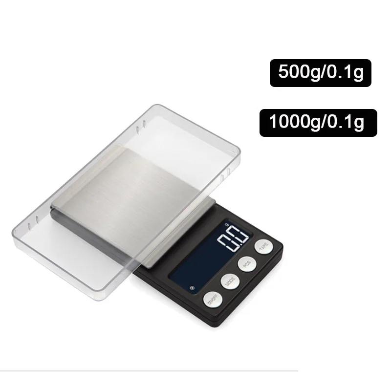 

Цифровые кухонные весы 0,1 г, мини электронные портативные (батарея входит в комплект)