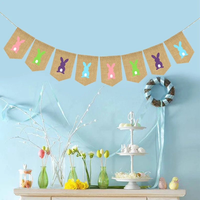 Счастливая Пасха украшение для дома пасхальный баннер уличные пасхальные яйца
