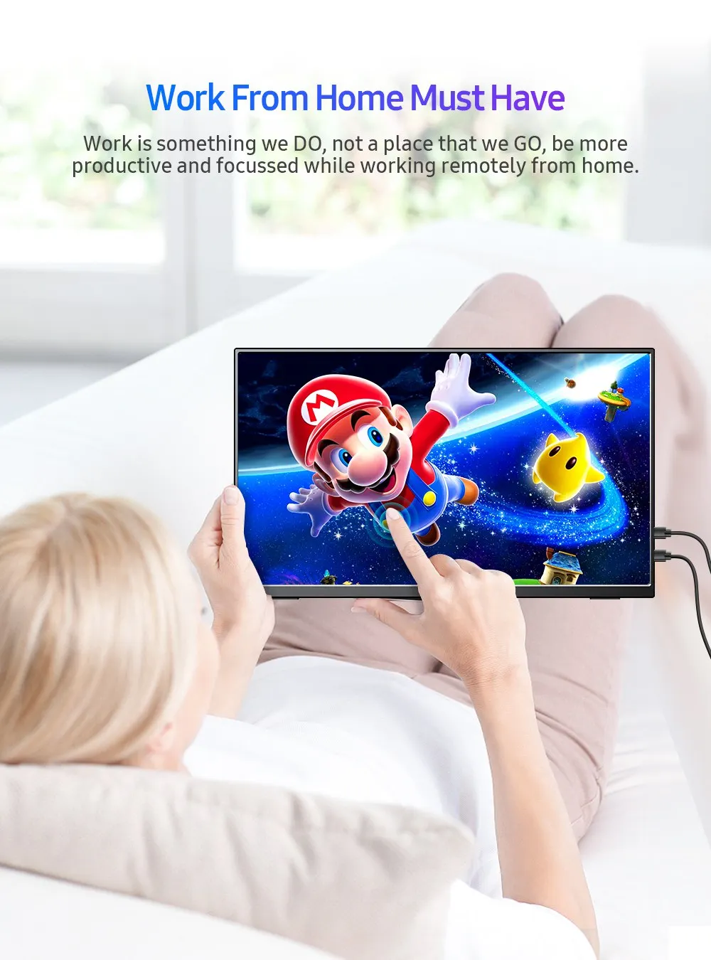 Портативный монитор Touchscren 15 6 дюймов 1080P мобильный дисплей игровой sRGB 100% цветовая