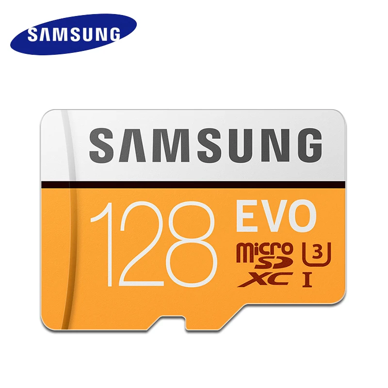 Samsung высокая скорость 32 ГБ, micro sd карта, 128 gb флэш-карта памяти популярное 64 gb UHS-I U3 4 K 256 gb TF карты для - Емкость: 128G 100MBs U3yellow