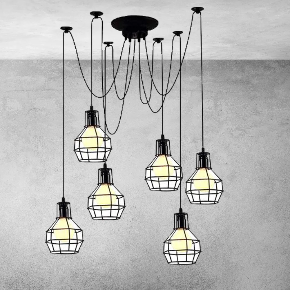 

nordic modern led stone led glass ball chandelier nordic light industrial lamp retro lamp bedroom