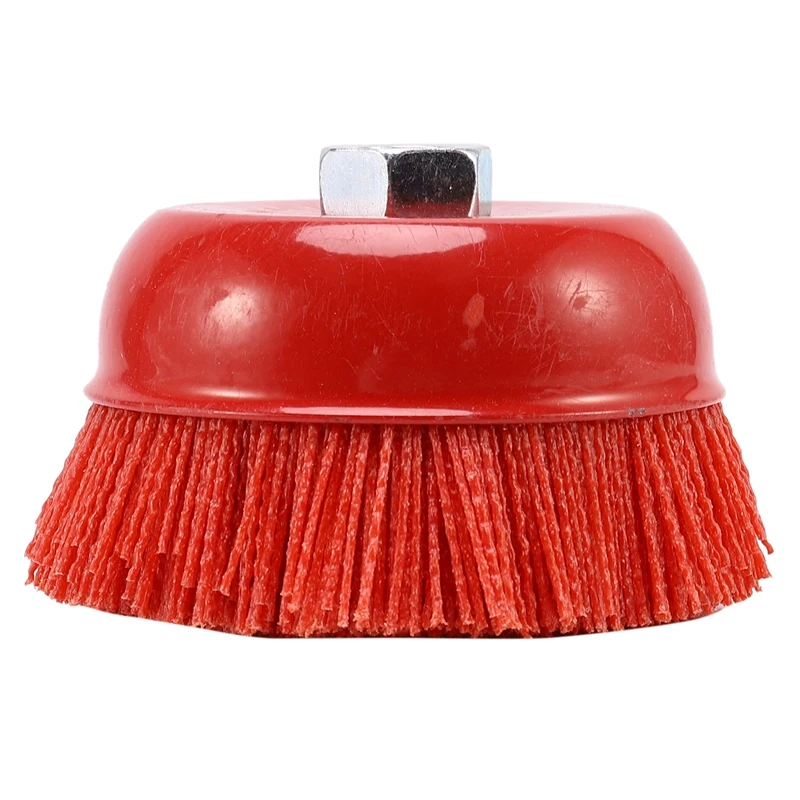 

New 1 Piece 115 x M14 Cup Abrasive Brush Wheel P80 Pile Polymer-Abrasive 4.5 Inch Angle Grinder Tool
