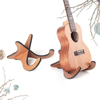portable wood ukulele stand and guitar stand folding for mandolins violins instrument placement display acoustic electric guitar