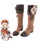 Обувь HKSNG для косплея в стиле аниме Влияние Барбары Кли Венти, ботинки для Хэллоуина, карнавала, аксессуары для костюмов для косплея